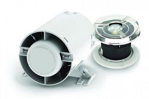 Silavent Sapphire Inline Fan & LED Light with Timer & Duct Kit