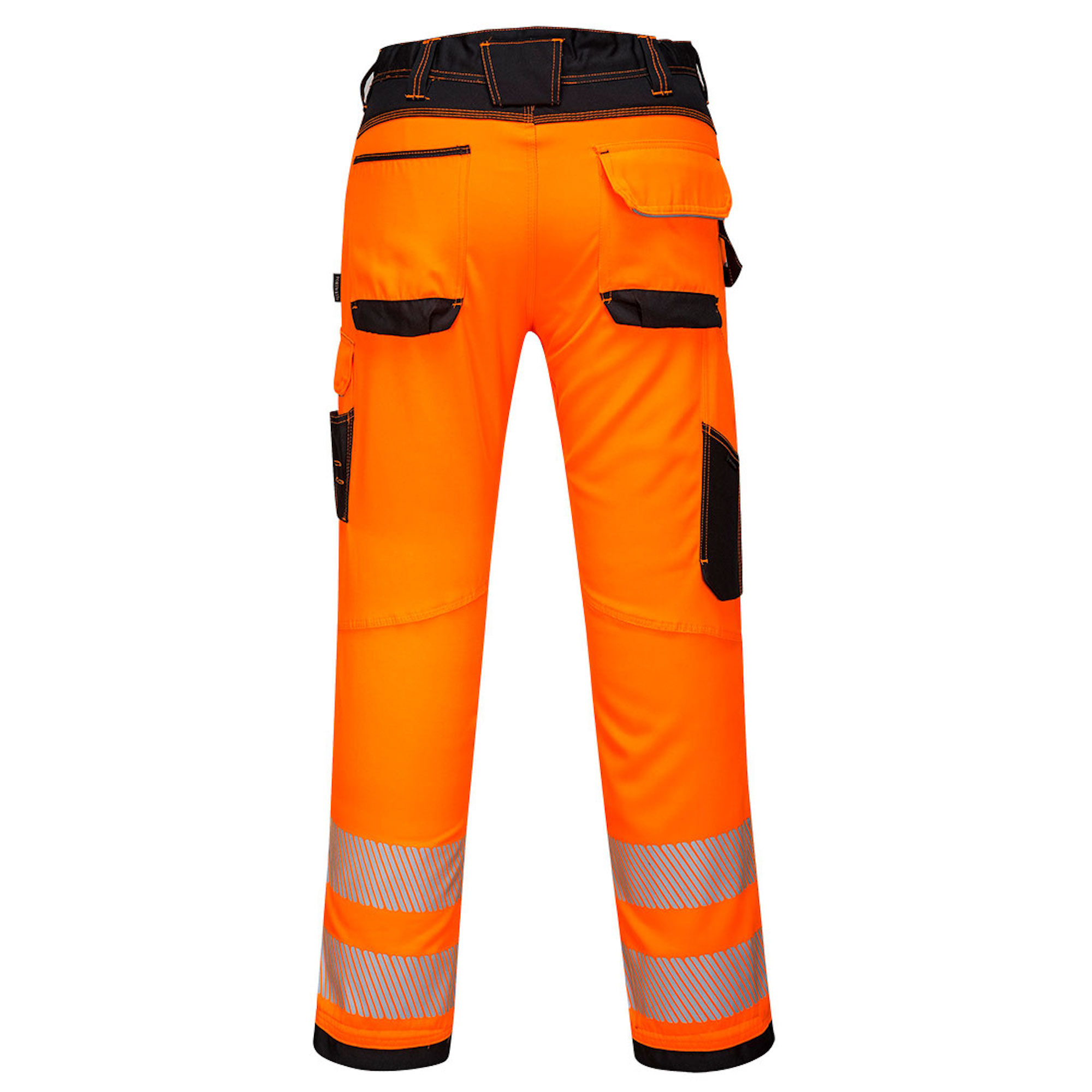 HI VIZ FLUORESCENT ORANGE TROUSERS 100% WATERPROOF WET WEATHER WORK WE