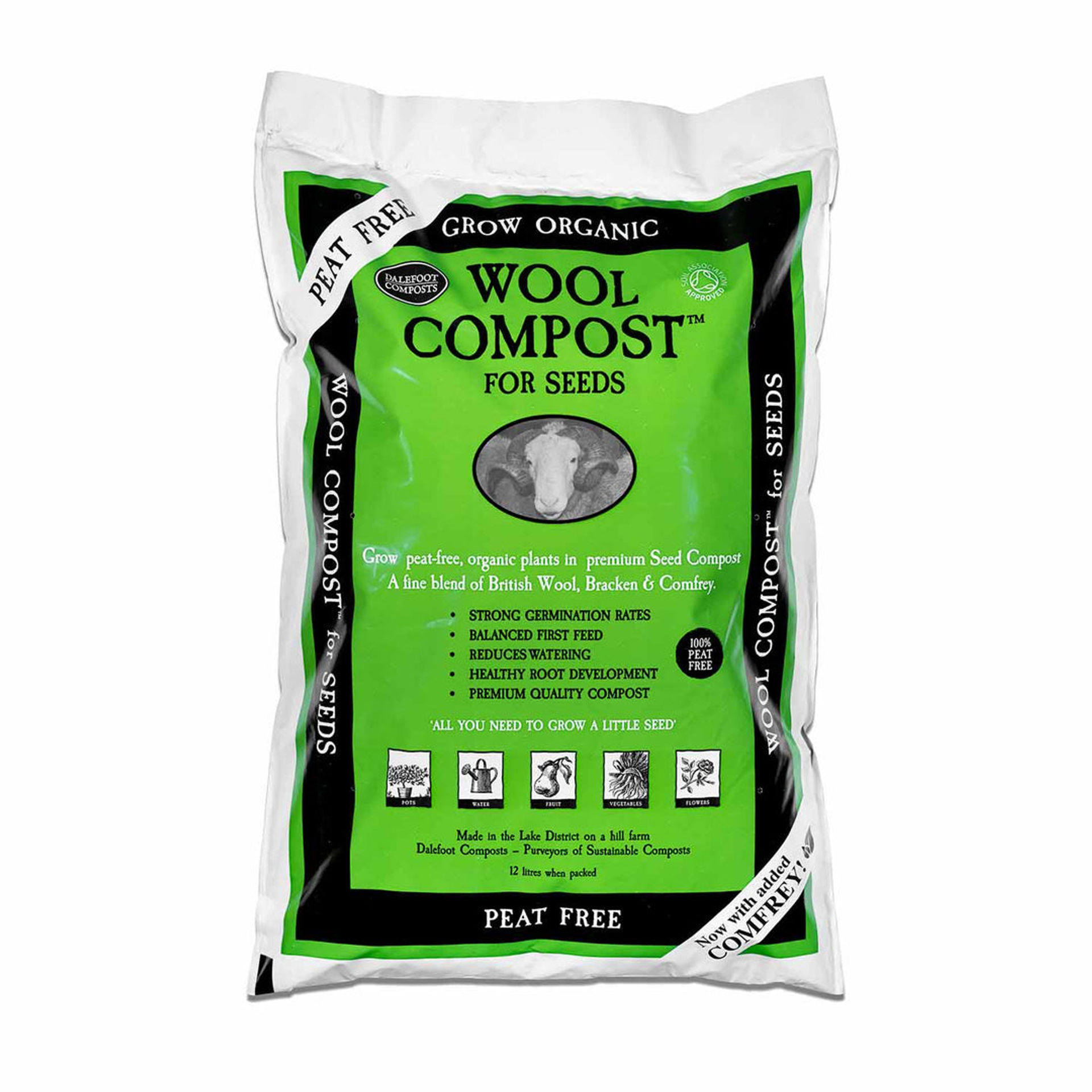 Wool Compost for Seeds 12L