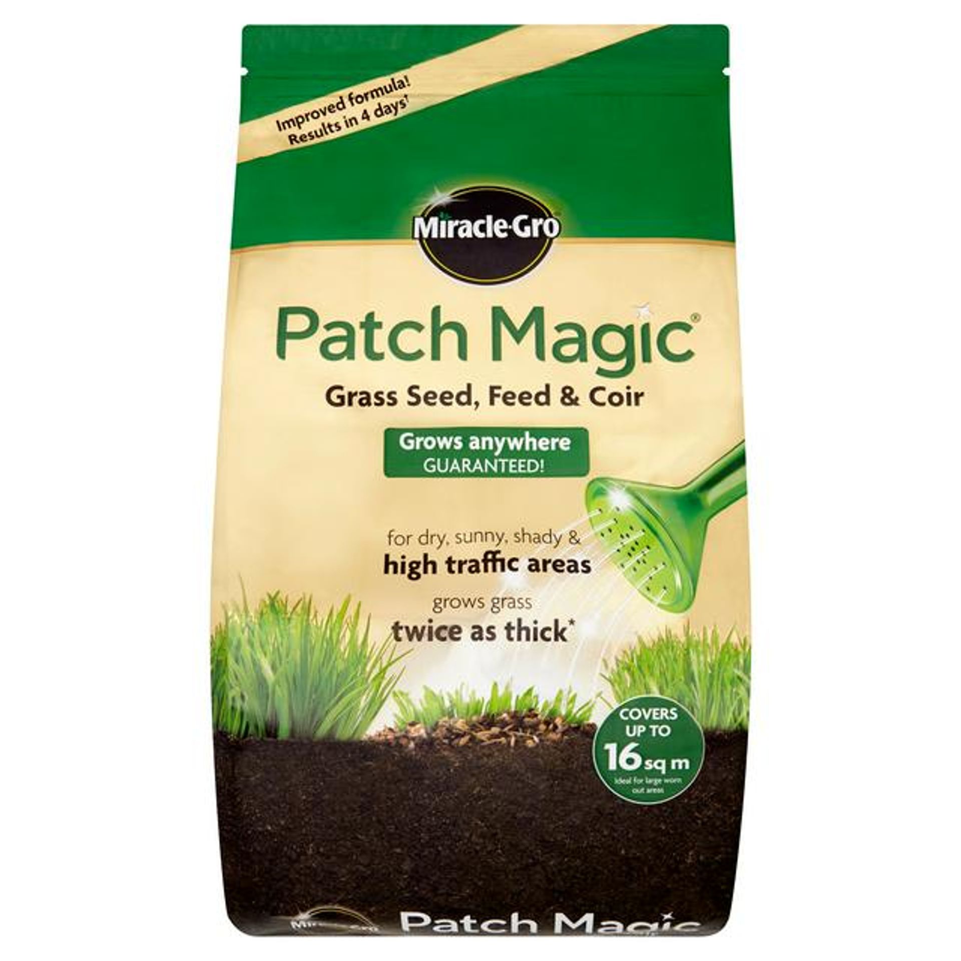 Miracle-Gro Patch Magic Grass Seed, Feed and Coir Bag