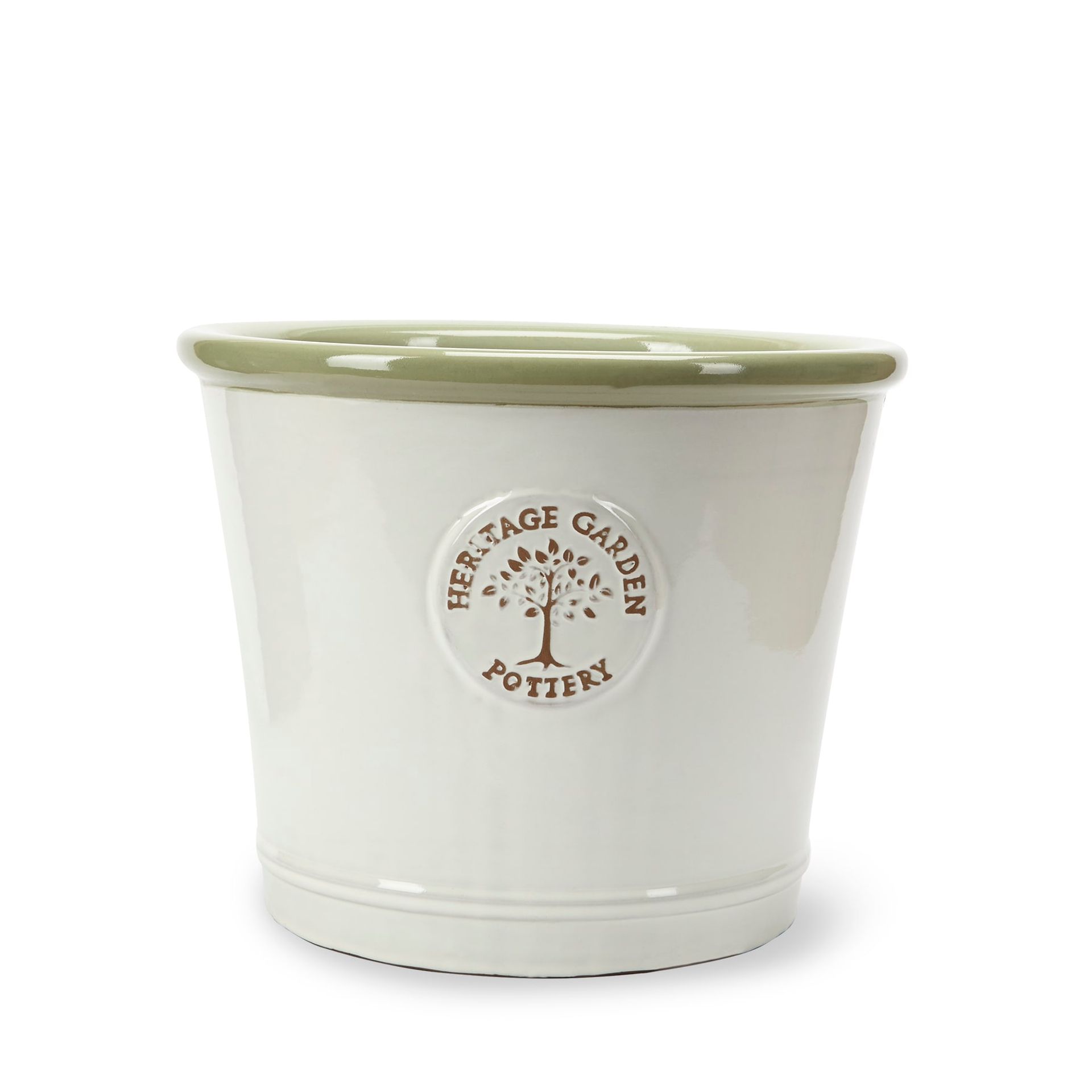 Cream Edwardian Glazed Heritage Pot