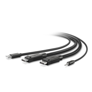 Belkin, TAA Dual DP to DP KVM Combo Cable 6ft