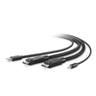 TAA Dual DP to DP KVM Combo Cable 6ft
