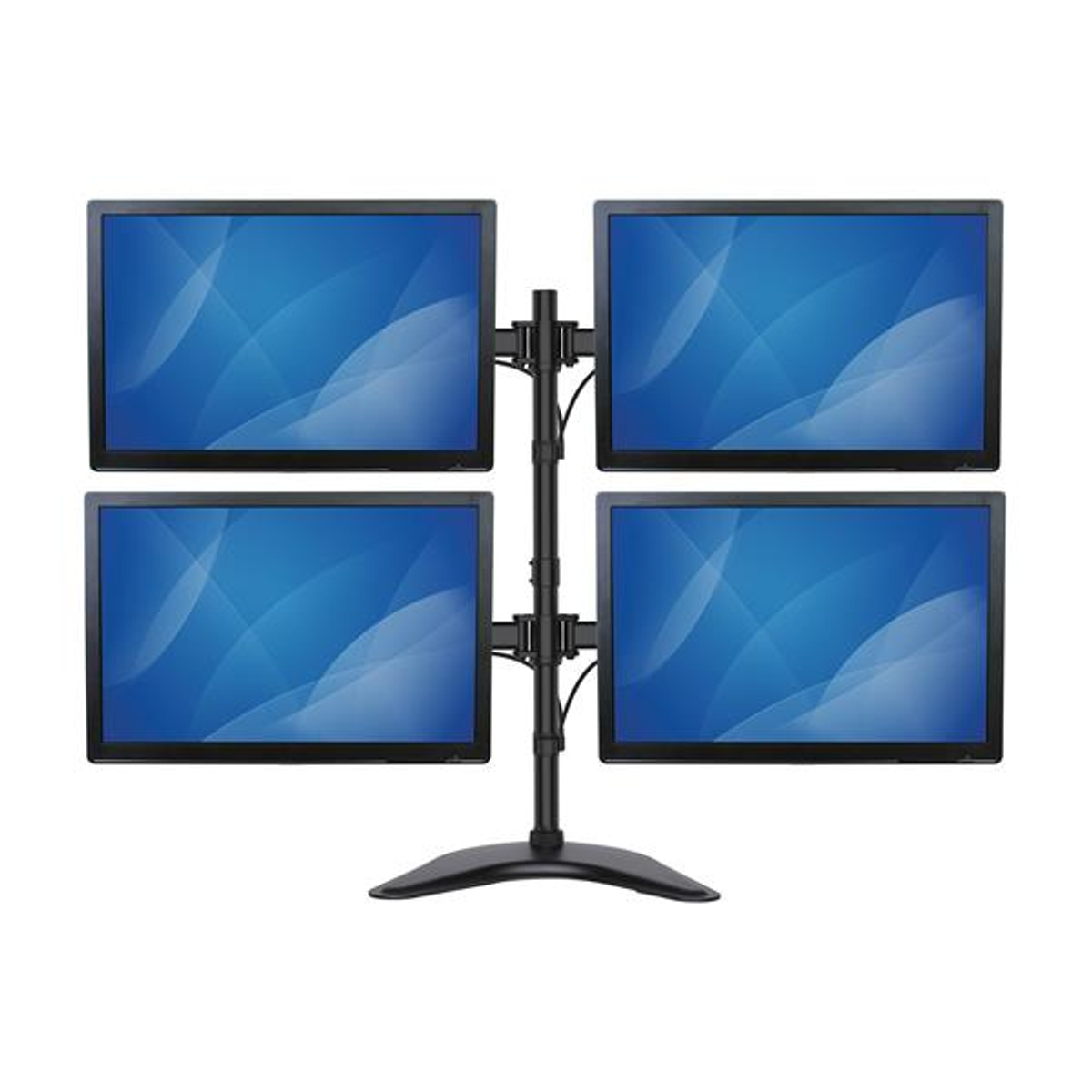 Quad Monitor Stand - Heavy Duty Steel