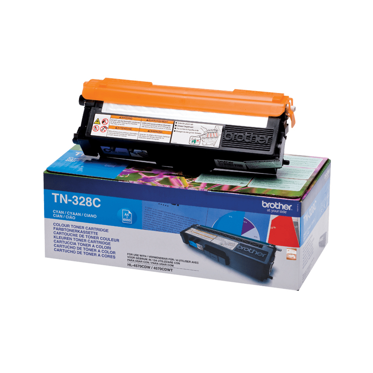 TN328C Cyan 6k Pages Toner