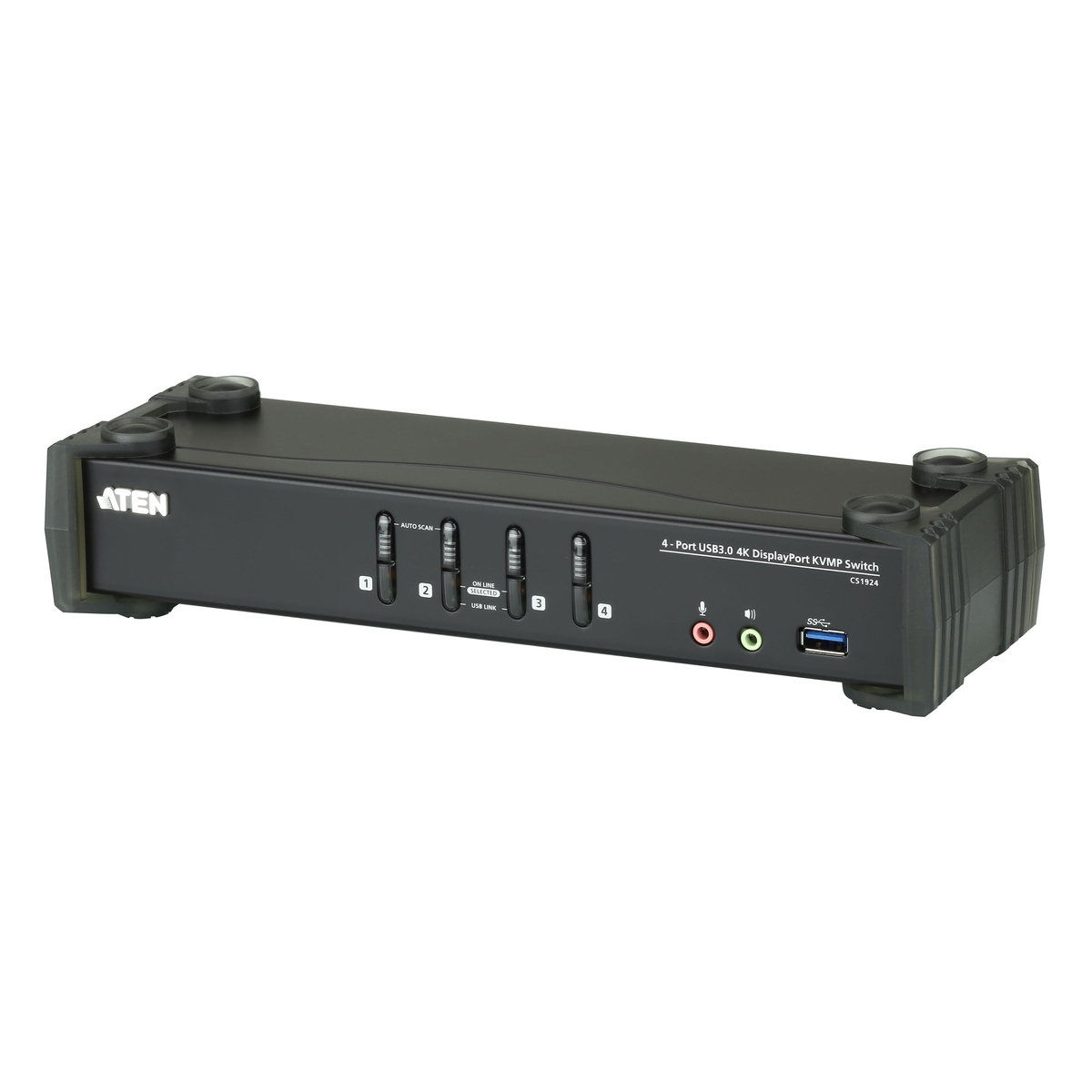 4-Port USB 3.0 True 4K DPort KVMP Switch