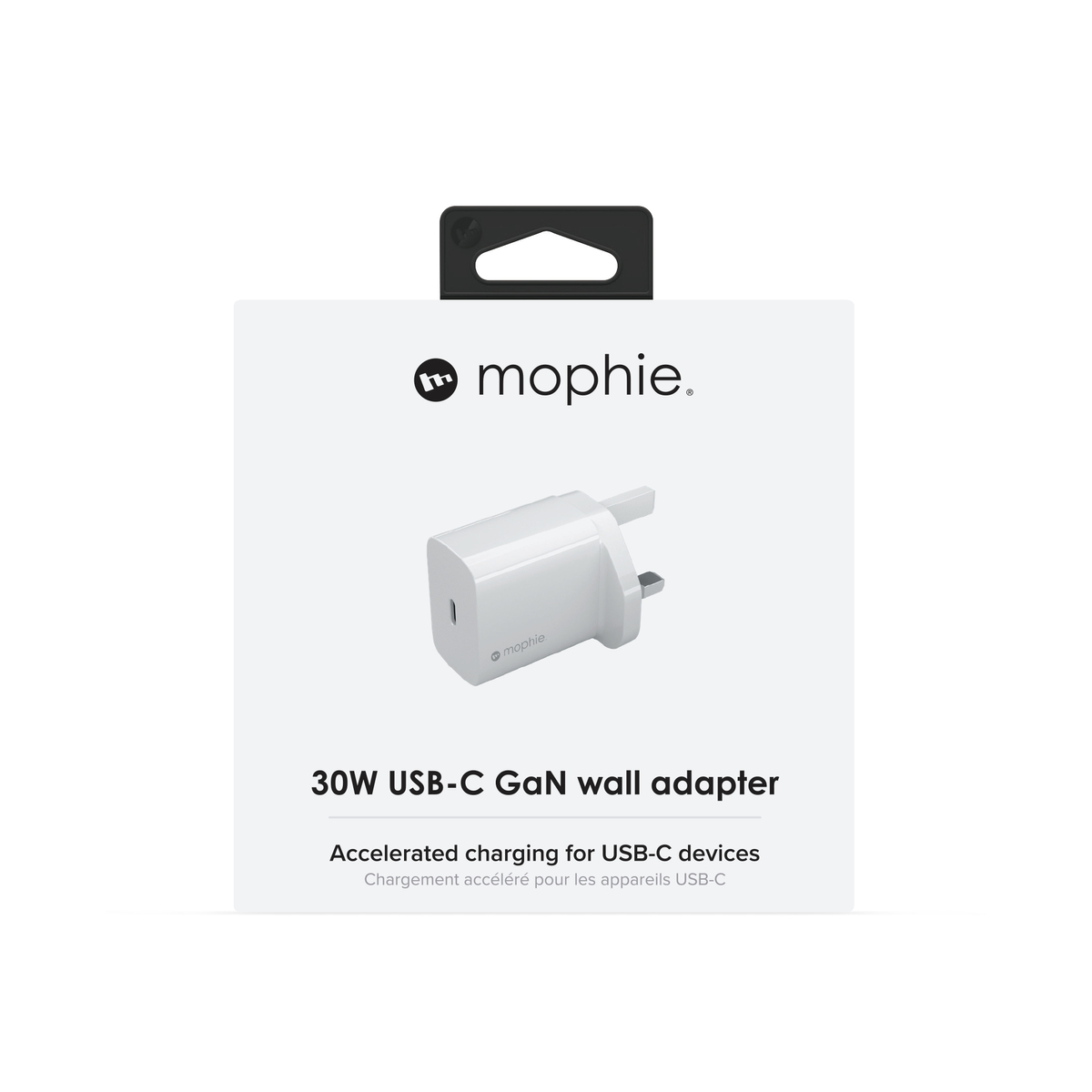 mophie-Wall Adapter-30W-GaN-White-USB-C