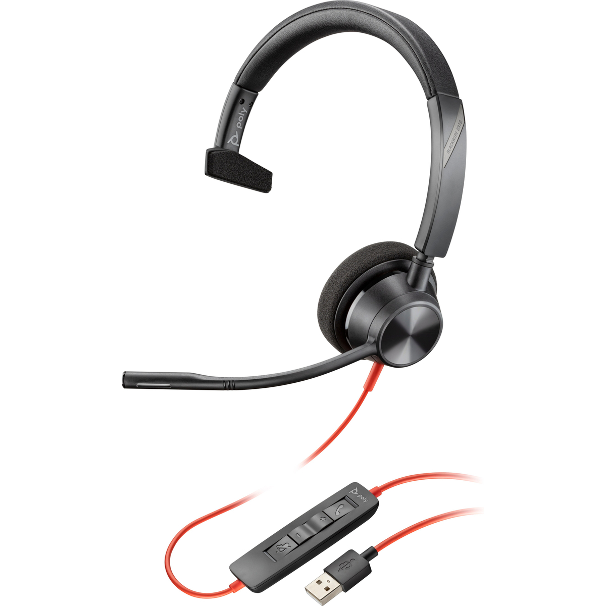 Poly Blackwire 5210 Monaural USB-A Heads