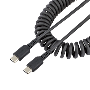 Startech, 0.5m USB C Charging Cable Coiled M/M