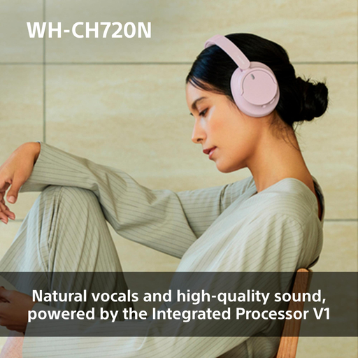 Sony WH-CH720 Bluetooth Headphones-Pink