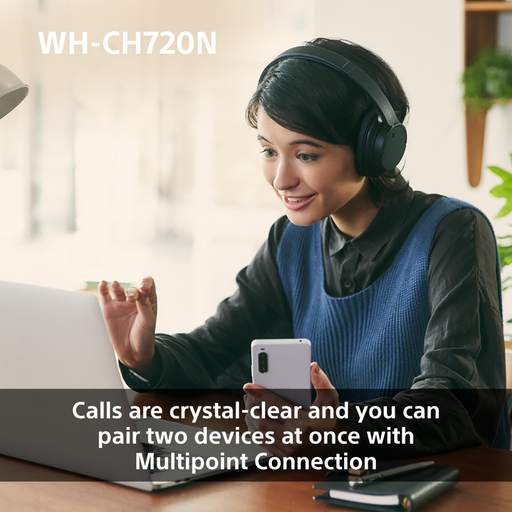 Sony WH-CH720 Bluetooth Headphones-Pink
