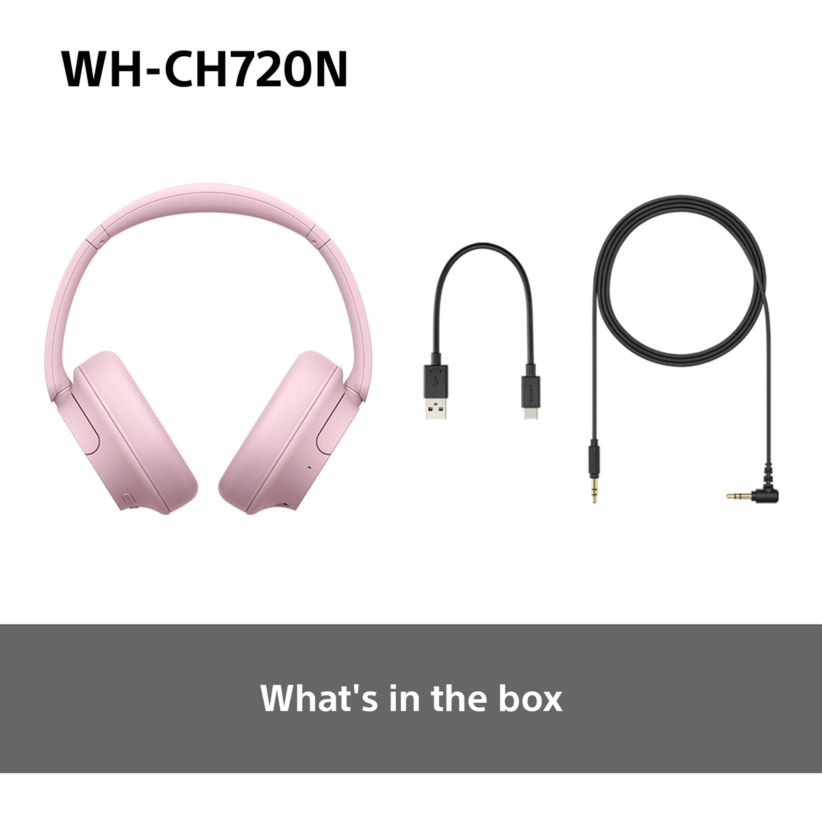 Sony WH-CH720 Bluetooth Headphones-Pink