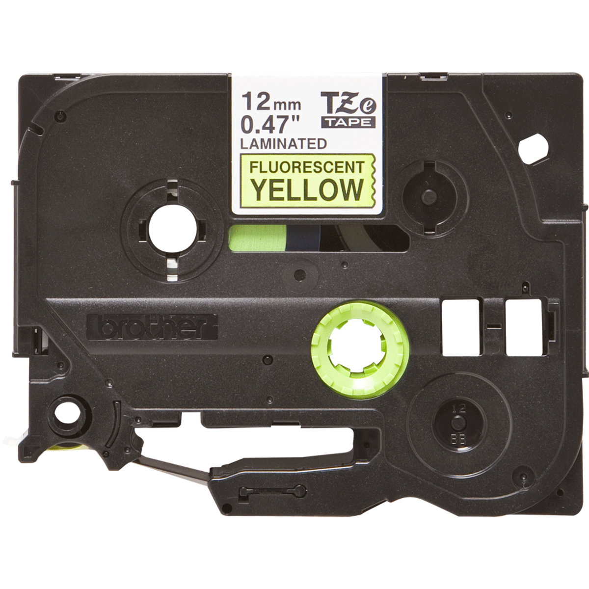 TZEC31 12mm Black On Yellow Label Tape