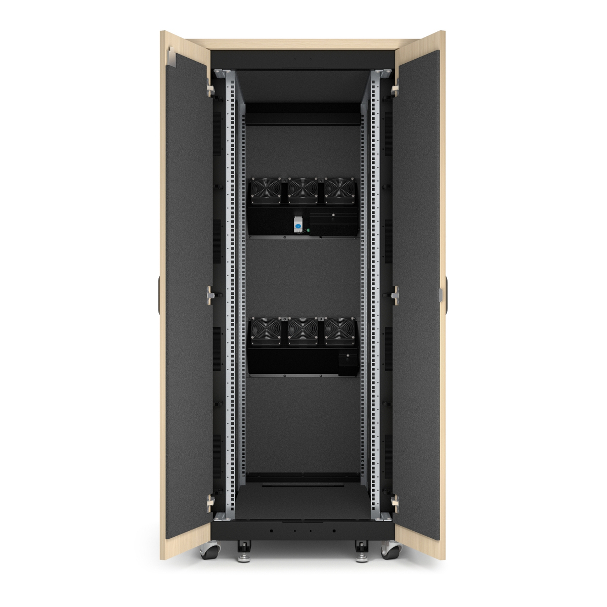 NetShelter Soundproof  Rack 32U Maple