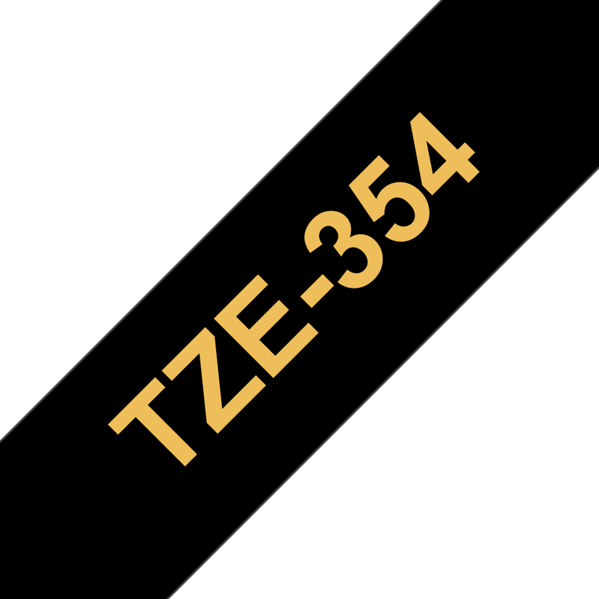 TZE354 24mm Gold On Black Label Tape
