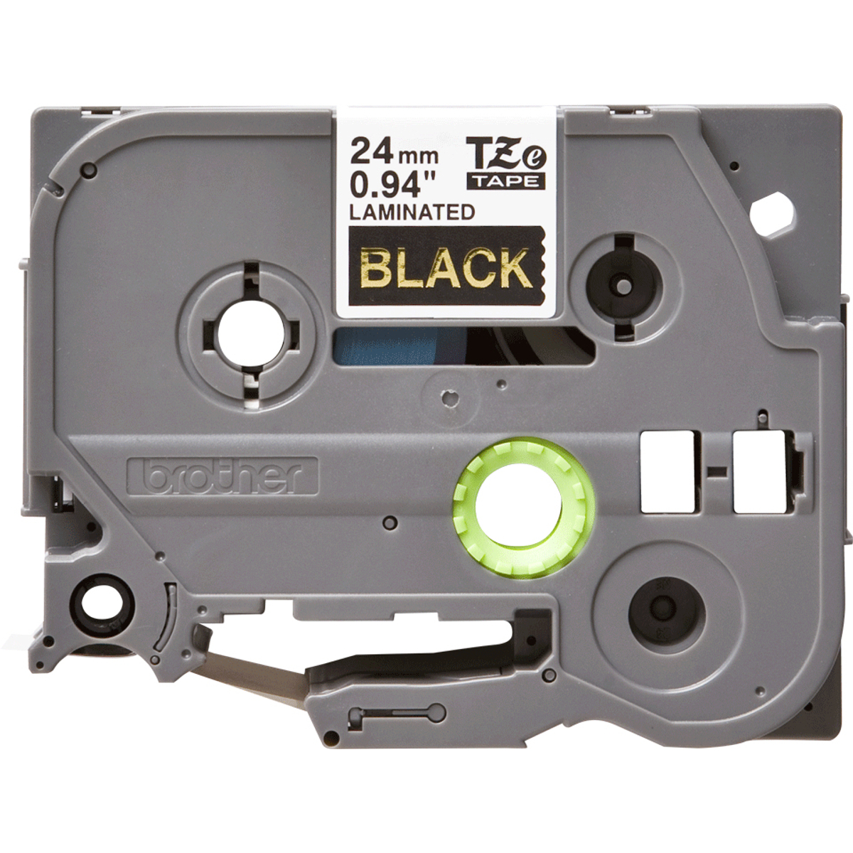 TZE354 24mm Gold On Black Label Tape