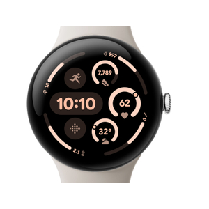 Google, Pixel Watch3 WiFi SILVER PORCELAIN 45mm