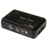 2 Port USB KVM Switch w/ Audio & Cables