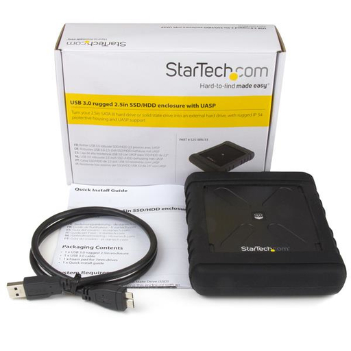 Rugged HD encl USB 3.0-2.5in SATA