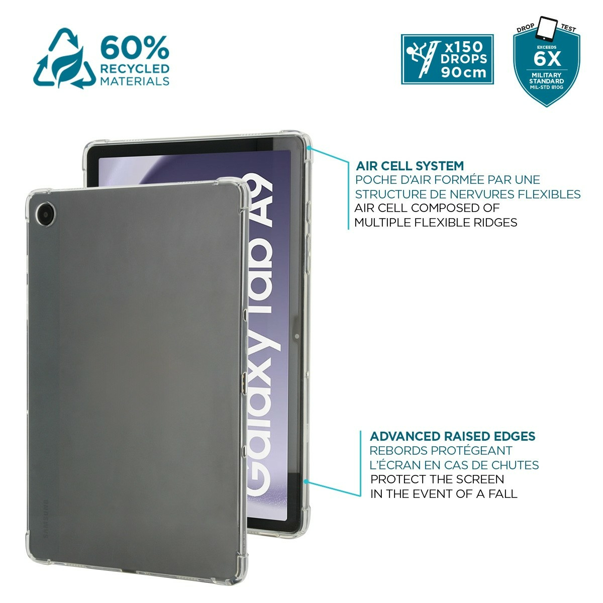 R Series Tab A9 Transparent