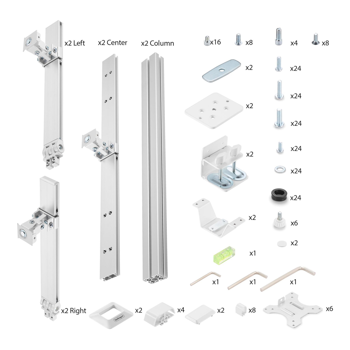 Six-Monitor Desk Mount Max 17.6lb