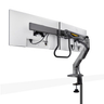 Desk Mount Dual Monitor Arm w/Crossbar