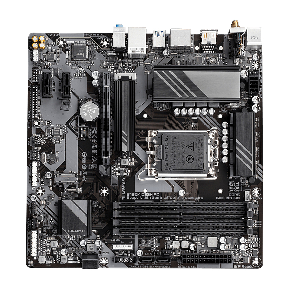 MB INT 1700 B760M DS3H AX D5 MATX