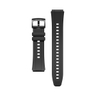 Matte Black Fluoroelastomer Strap 18mm