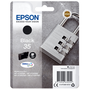 Epson, 35 Padlock Black  Ink Cartridge 16ml