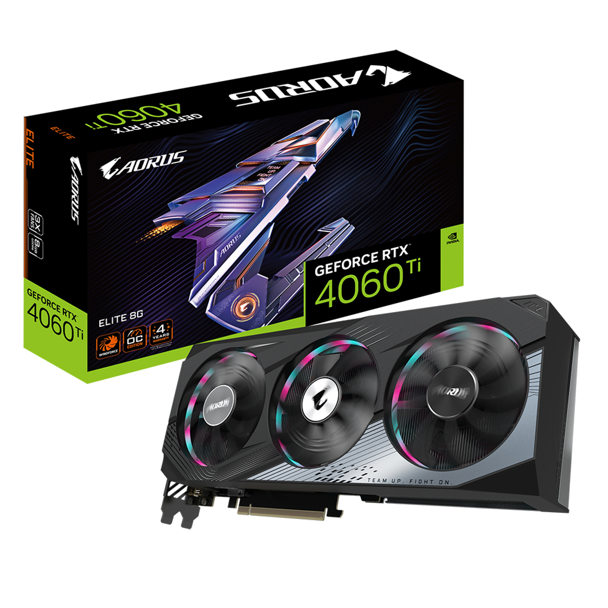 GPU NV 4060 Ti AORUS ELITE 8GB Fan