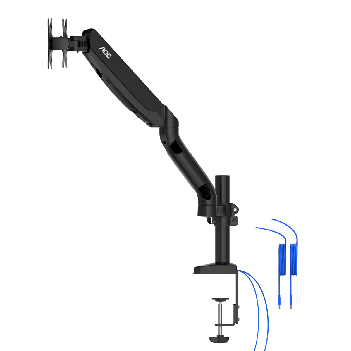 Dual monitor arm upto 34 USB & USB C