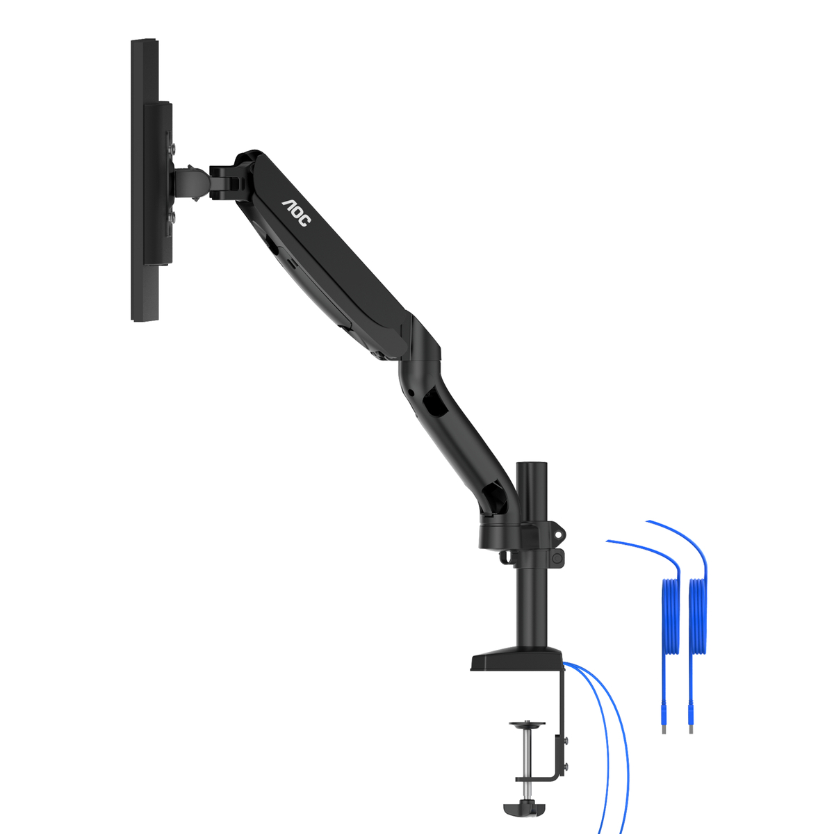 Dual monitor arm upto 34 USB & USB C