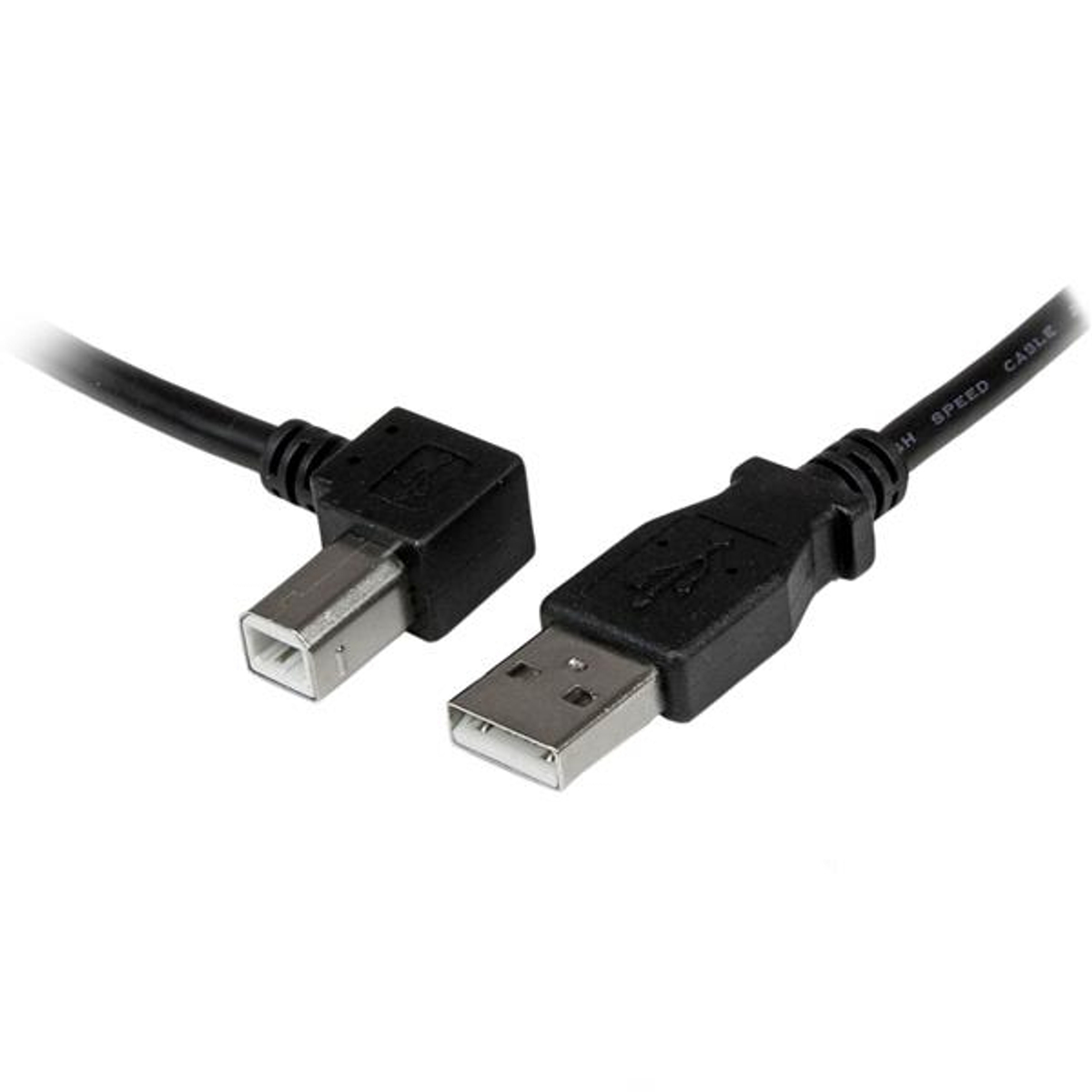 2m USB 2.0 A to Left Angle B Cable - M/M