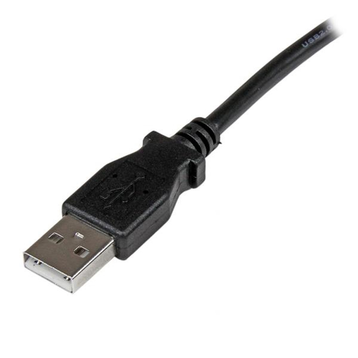 2m USB 2.0 A to Left Angle B Cable - M/M