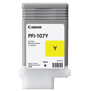 Canon, PFI107Y Yellow Ink Cartridge 130ml