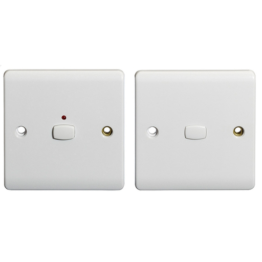 MiHome White 1 Gang Light Switch (2-way)
