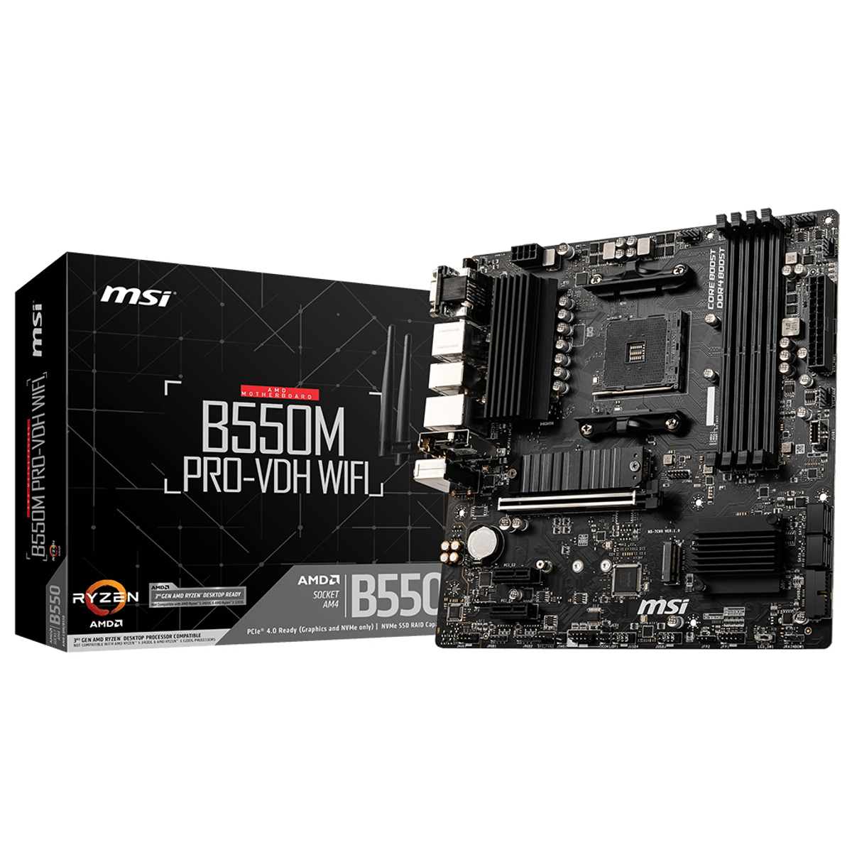 MB AMD B550M PRO-VDH WIFI D4 M-ATX