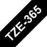 TZE365 36mm White On Black Label Tape