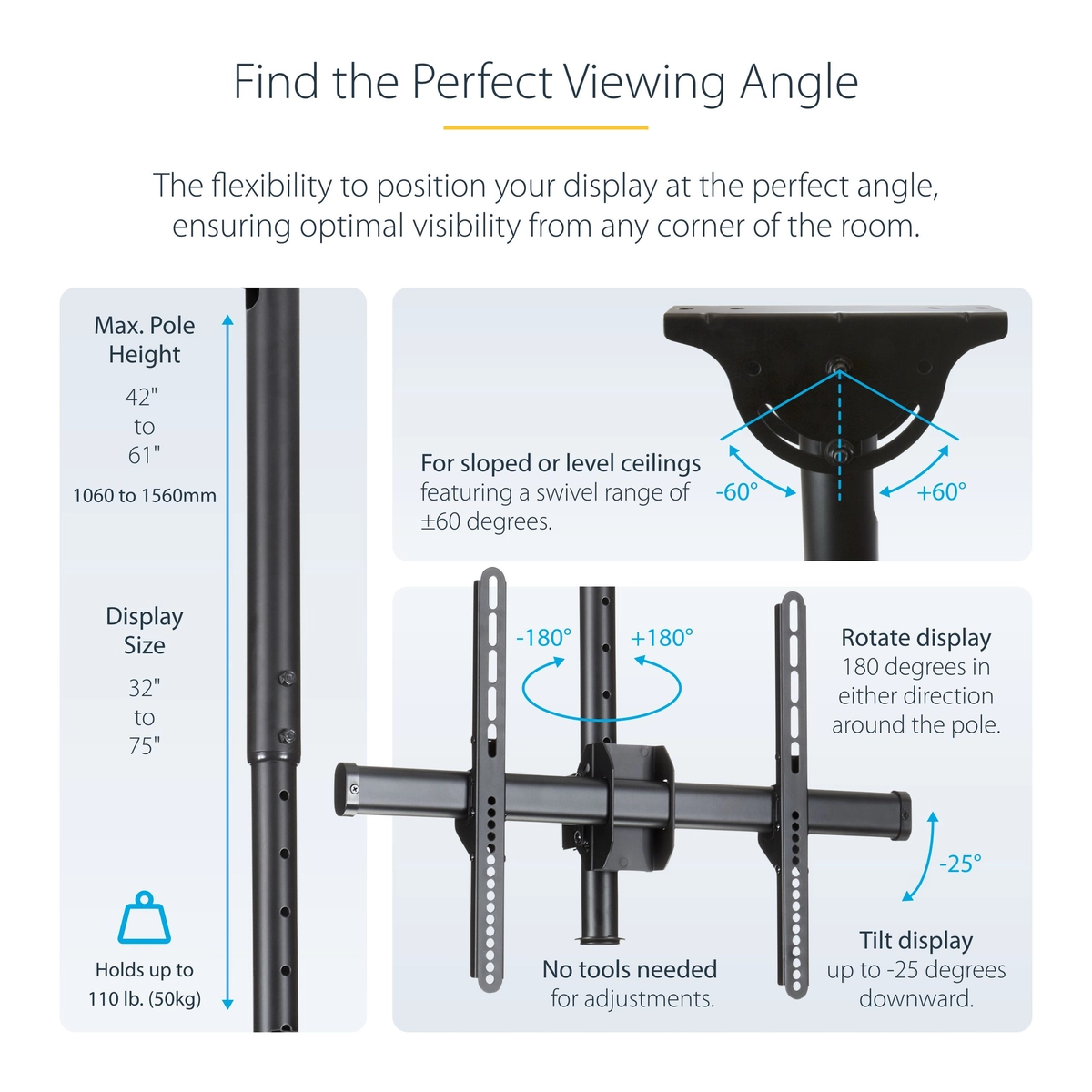 Ceiling Mount for 32