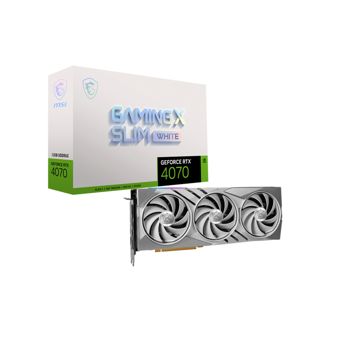 GPU NV 4070 Gaming X Slim White 12GB Fan