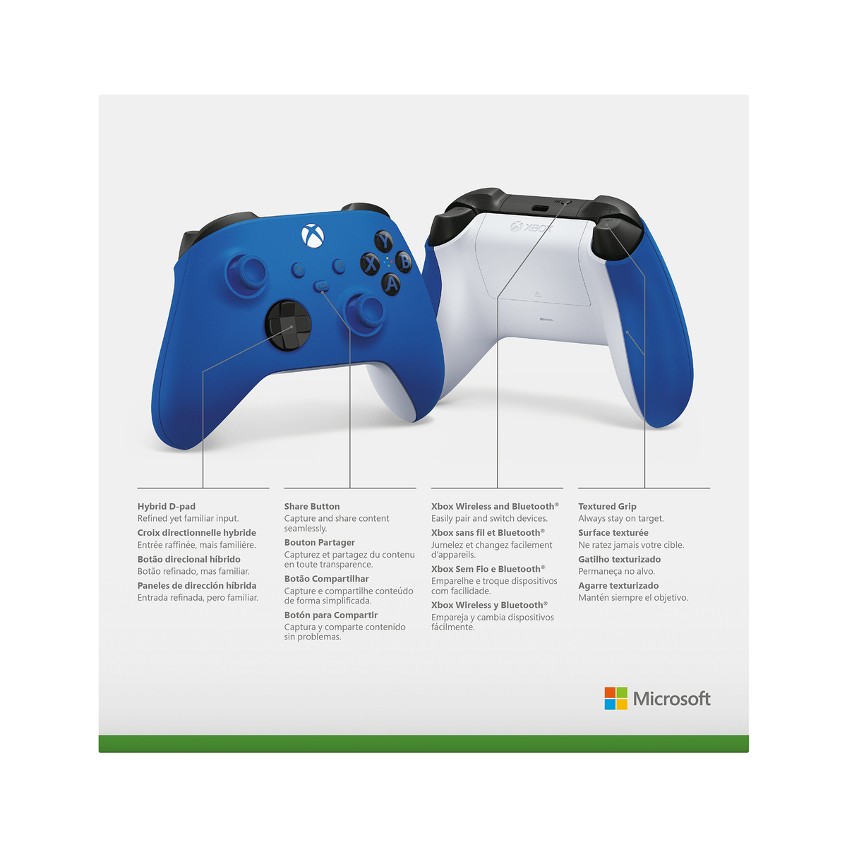 Xbox Wireless Controller Shock Blue V2