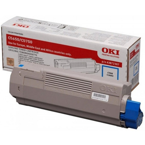 Oki, C5x50 Cyan 2k Pages Toner