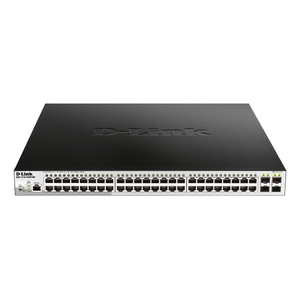 D-Link, 48-Port PoE + 4-Port 1 Gbps SFP Ports