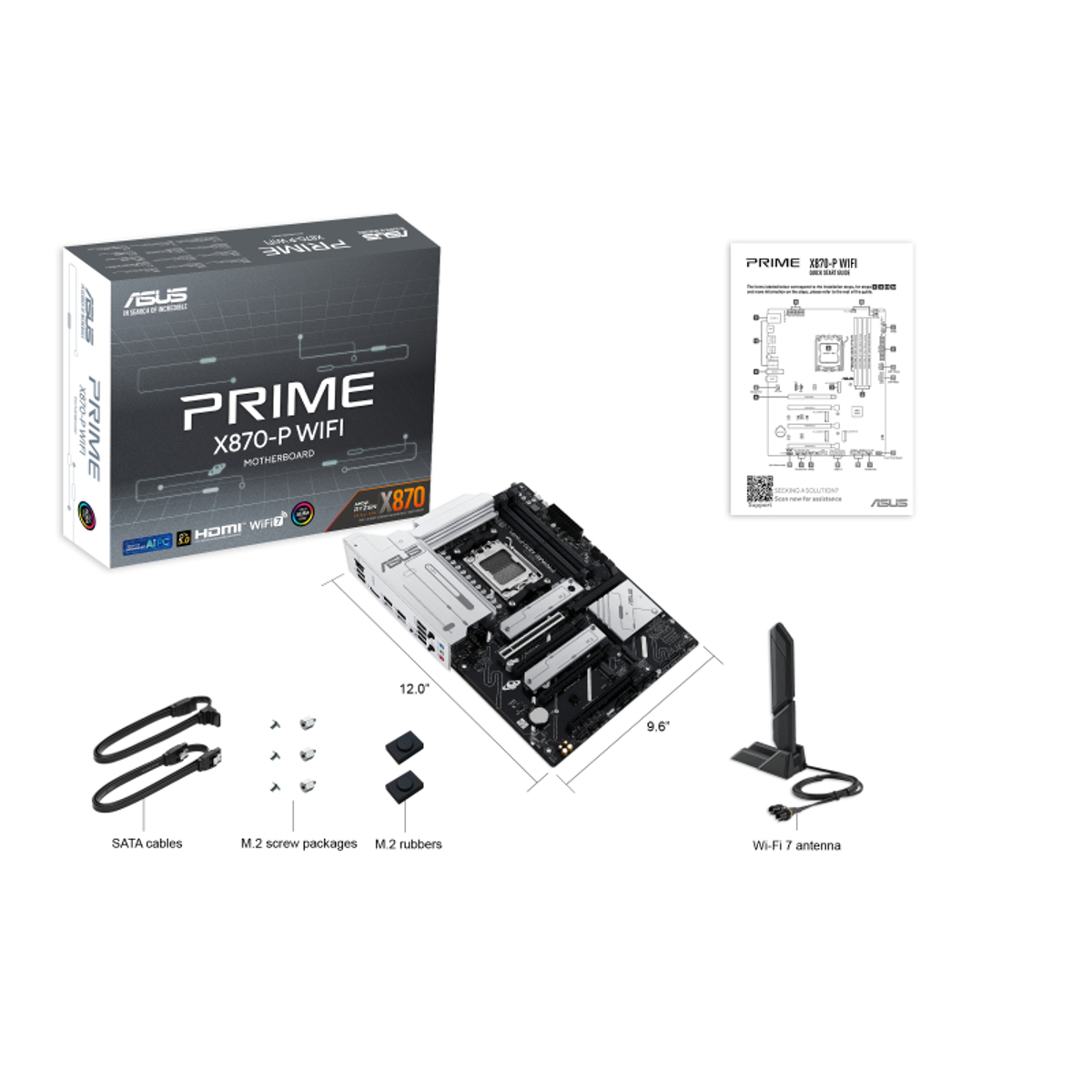 MB AMD AM5 Prime X870-P WIFI D5 ATX
