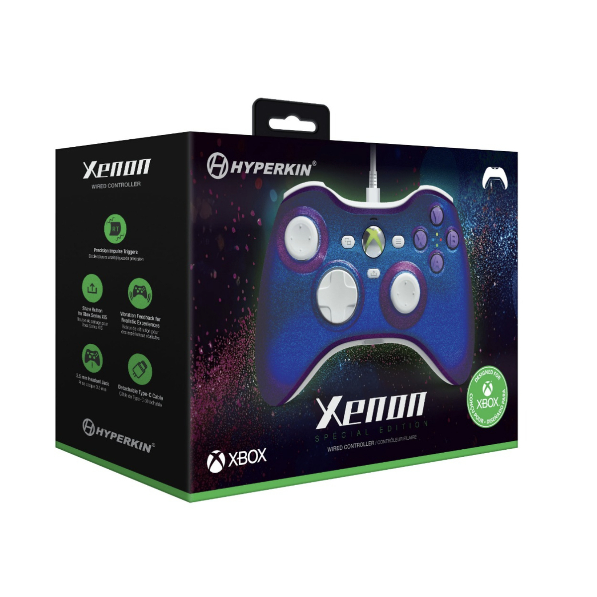 Xenon Wired Controller - Twilight Galaxy
