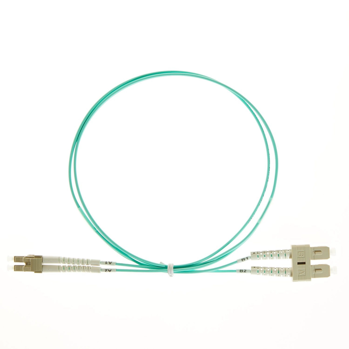 1.5m LC-SC Flexi Boot BOTH Ends OM4 Mult