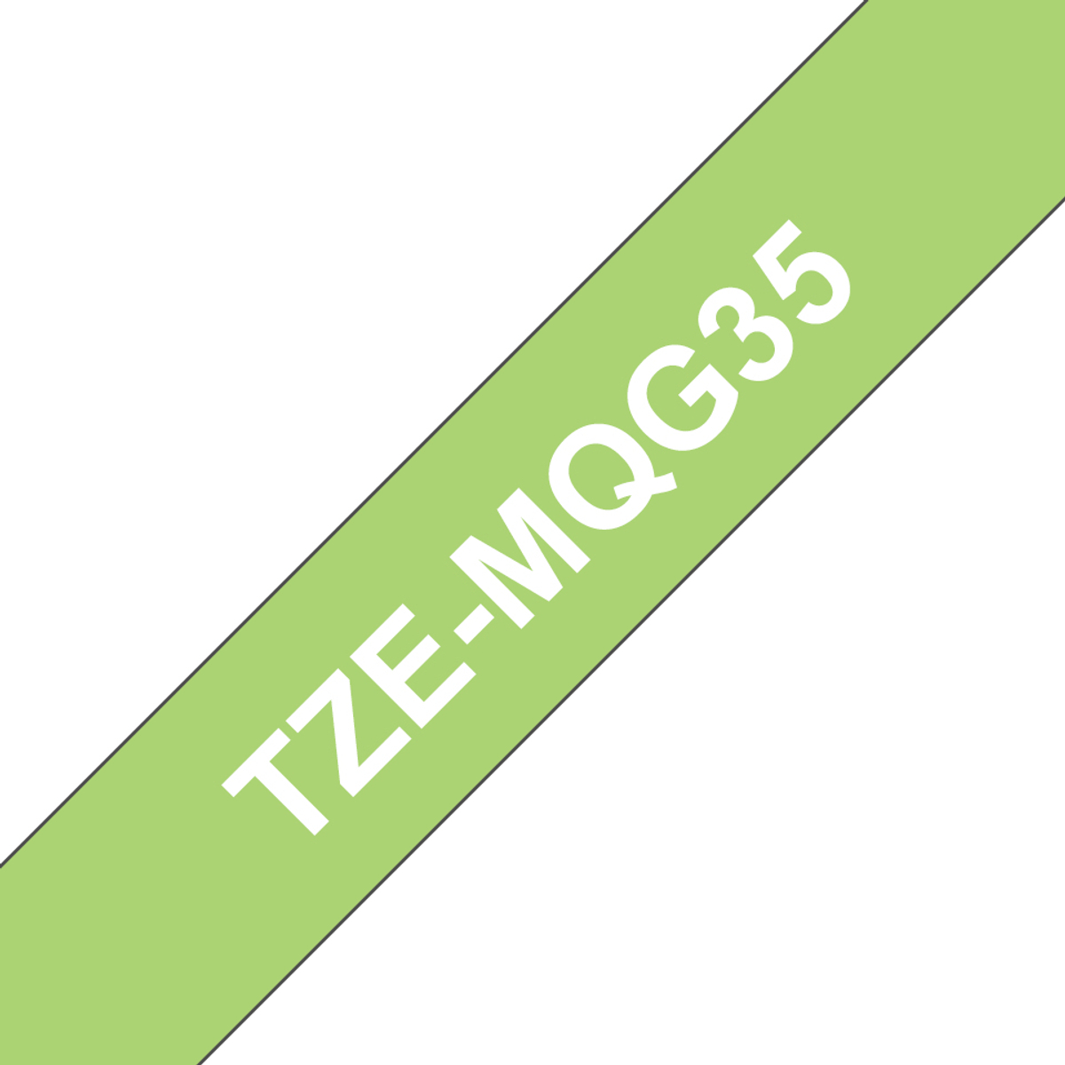 TZEMQL35 12mm White On Grey Label Tape