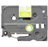 TZEMQG35 12mm White On Lime Label Tape