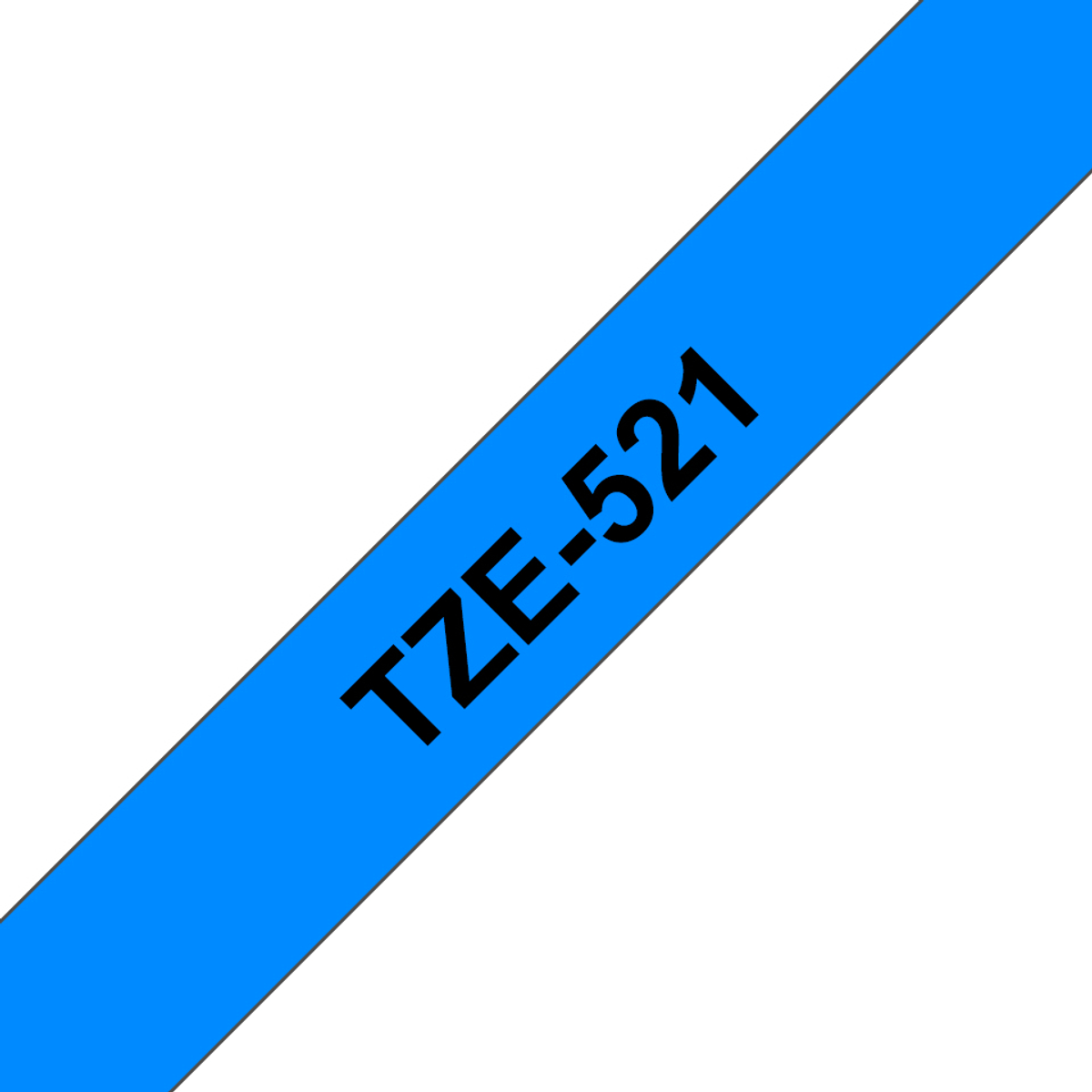 TZE521 9mm Black On Blue Label Tape