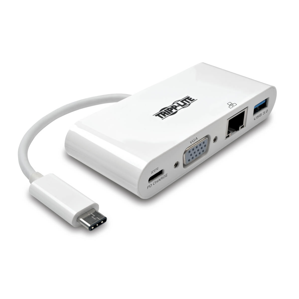 USB-C TO VGA Adapter HUB Charging GBE